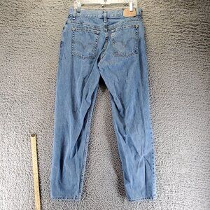 Levis Jeans Womens 14 Long Blue 550 Classic Relaxed Tapered *Read*